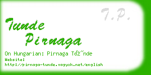 tunde pirnaga business card